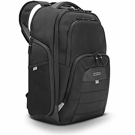 Ferretti Pro Sport Pack Laptop Backpack  for 17.3" Laptop, Tablet, Water Bottle  Black