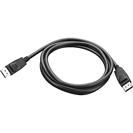 Lenovo - DisplayPort cable - DisplayPort (M) to DisplayPort (M) - 6 ft - for ThinkCentre M75t Gen 2; M80s Gen 3; M90a Gen 3; M90q Gen 2; M90t Gen 3; ThinkCentre neo 70