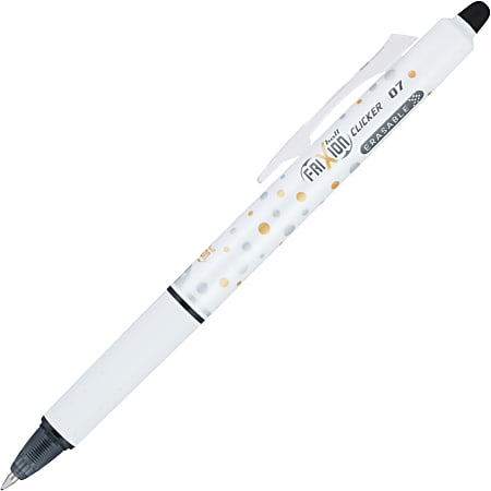 Pilot FriXion Erasable Retractable Gel Pens Bold Point 1.0 mm Black Barrels  Black Ink Pack of 3 Pens - Office Depot