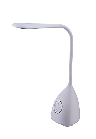 Bostitch® Office Fan LED Desk Lamp, 14-1/2"H, White