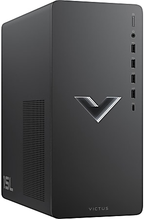 HP Victus 15L TG02-0110 Refurbished Desktop PC, AMD Ryzen 3, 8GB Memory, 256GB Solid State Drive, Wi-Fi 6, Windows® 11 Home