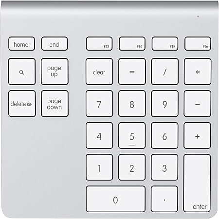 Belkin YourType Bluetooth Wireless Keypad - Wireless Connectivity - Bluetooth - 28 Key - Mac Pro, MacBook, iMac, Desktop Computer - Mac