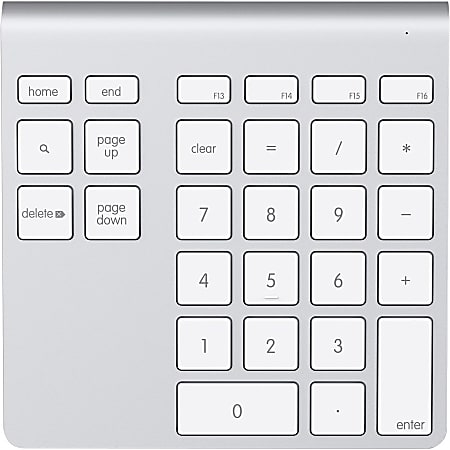 Belkin YourType Bluetooth Wireless Keypad - Wireless Connectivity - Bluetooth - 28 Key - Mac Pro, MacBook, iMac, Desktop Computer - Mac