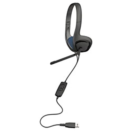Plantronics® .Audio™ 626 USB On-Ear Stereo Headset, Gray
