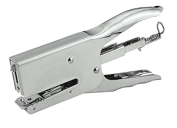 OfficeMax Half-Strip Plier Stapler, Silver