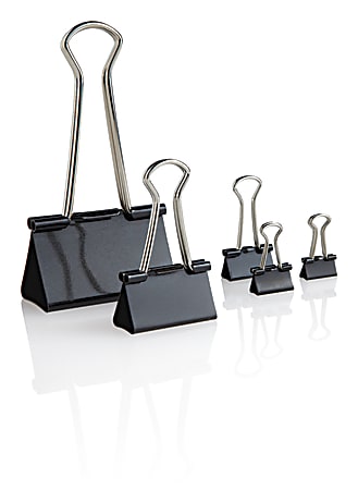 Office Depot Brand Heavy Duty Binder Clips Large 2 Wide 1 Capacity Black  Box Of 48 - Office Depot