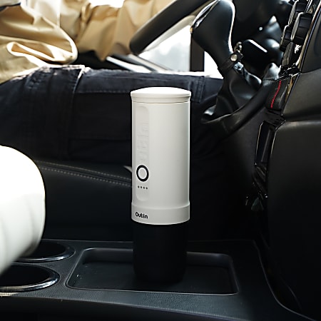 OutIn Nano 3 Cup Portable Electric Espresso Machine Pearl White