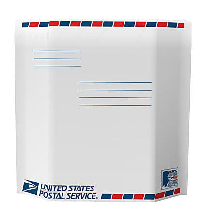 United States Post Office #5 Expandable Poly Bubble Mailer, 16" x 10-1/2" x 4", White