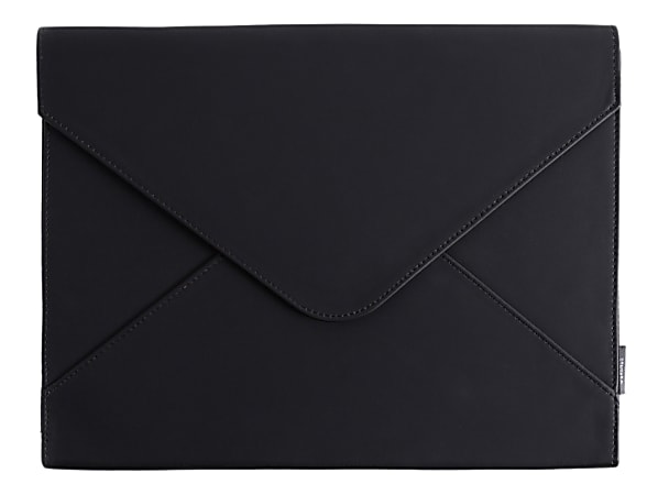 U Brands® Suede Document Holder, 1" Expansion, Letter Size, Black