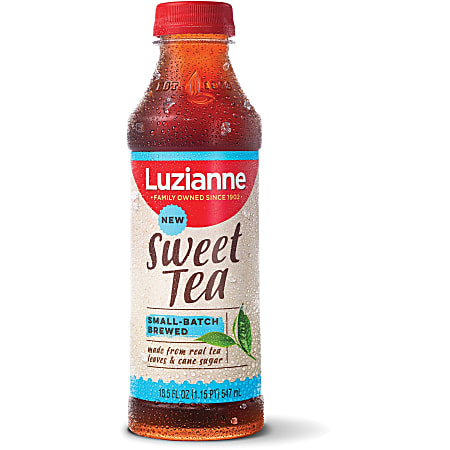 Luzianne Sweet Small-Batch Brewed Black Tea - 18.5 oz - 12 / Carton Luzianne Sweet Small-Batch Brewed Black Tea - 18.5 oz - 12 / Carton