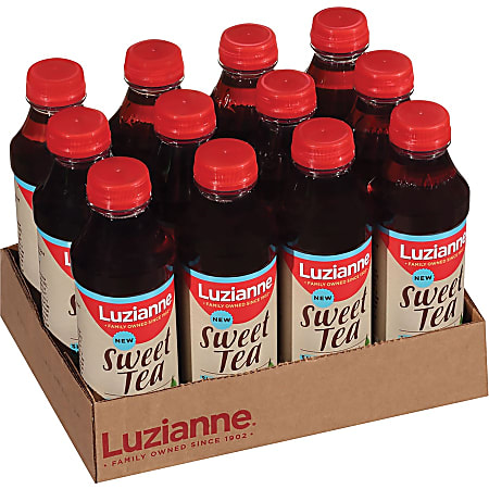 Luzianne Sweet Small-Batch Brewed Black Tea - 18.5 oz - 12 / Carton Luzianne Sweet Small-Batch Brewed Black Tea - 18.5 oz - 12 / Carton