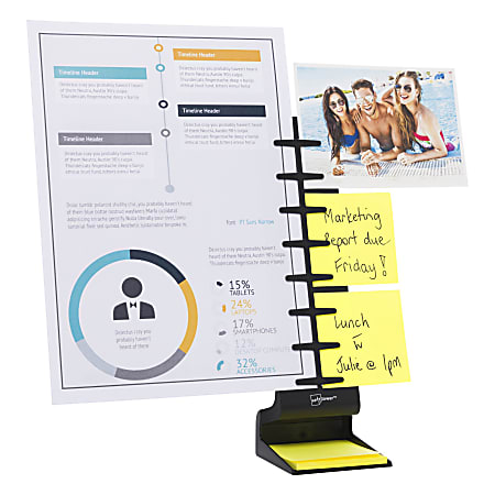 Note Tower® Desktop Pro Document Holder, Black