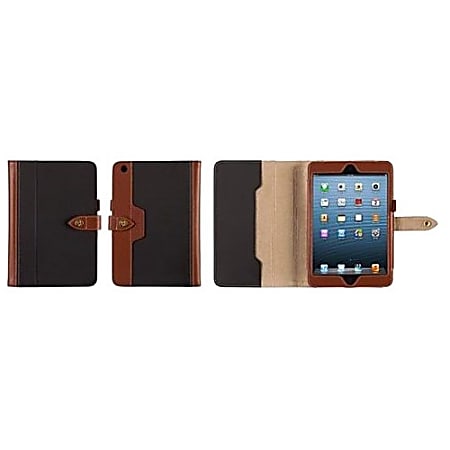 Griffin Carrying Case (Folio) for iPad mini - Black, Brown