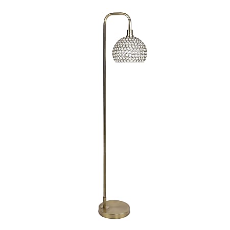LumiSource Canbel Contemporary Floor Lamp, 61-3/4”H, Gold