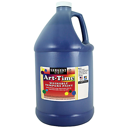 Sargent Art® Art-Time Washable Tempera Paint, 1 Gallon, Blue
