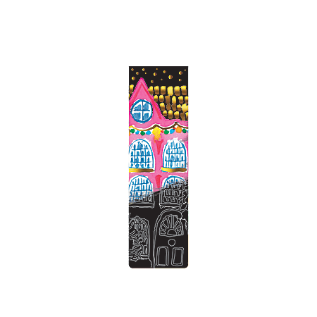 Brea Reese Scratch Art Bookmark Kit Bright Holiday 7 12 x 2 38 Total ...
