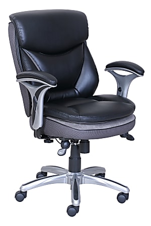 Serta Smart Layers Verona Bonded Leather Mid Back Manager Chair