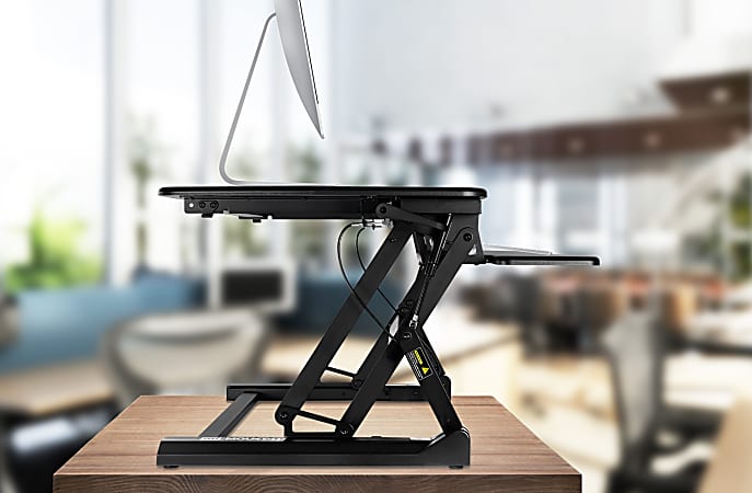 Mount It MI 7958 Corner 50 W Standing Desk Converter Black