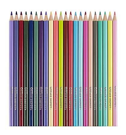 Office Depot® Brand Color Pencils, 2.9 mm, Assorted Colors, Pack Of 220 Pencils