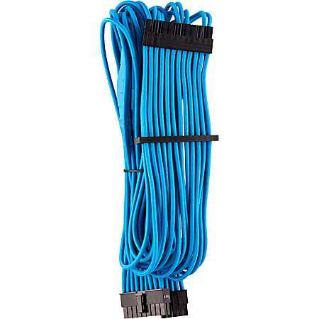 Blue/Black CORSAIR Premium Individually Sleeved PSU Cables Starter Kit for Corsair PSUs 2 Yr Warranty