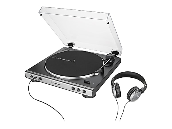 Audio Technica AT LP60XHP Turntable black gunmetal with Audio