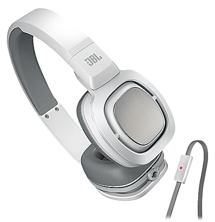 JBL 55A On-Ear Headphones With Universal Microphone And Remote, White