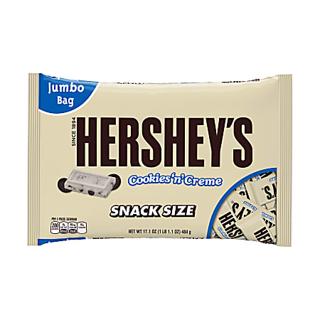 Hershey's® Cookies 'n' Creme Snack-Size Treats, 17.1-Oz Bulk Container, Pack Of 2