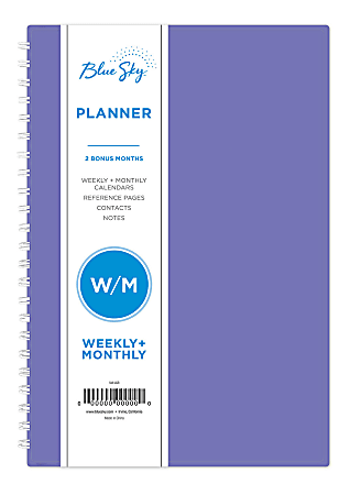 Blue Sky™ Weekly/Monthly Planner, 5" x 8", Reflections, January to December 2021, 117912