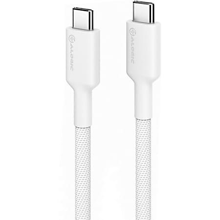 ALOGIC Elements PRO USB-C to USB-C Cable, Male to Male, 2m, USB 2.0, 5A, 480Mbps White, ELPCC202WH