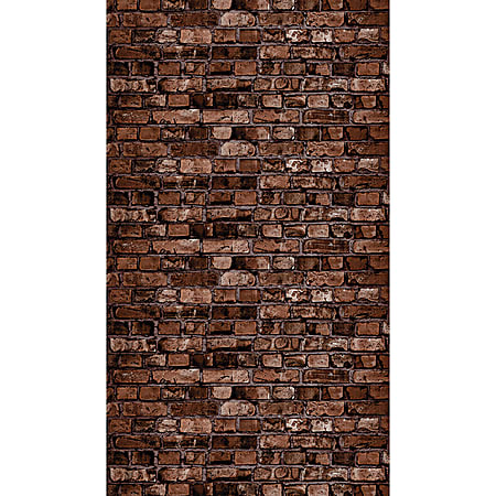 Pacon Ella Bella Photography Backdrop Paper, 48" x 12', Aged Brown Brick, Pack Of 4 Rolls