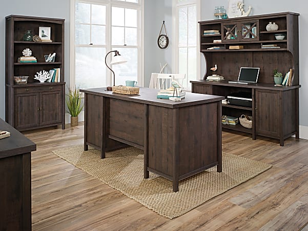 Sauder Costa 66 W Executive Computer Desk Coffee Oak ODP