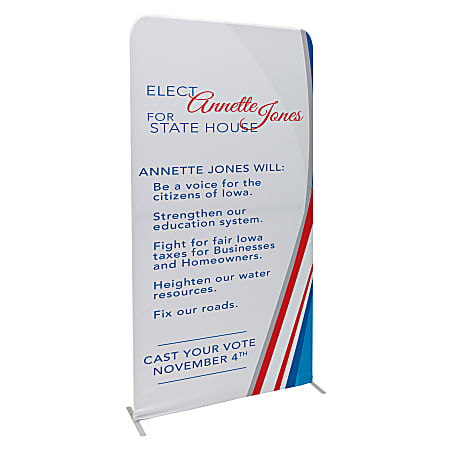 .Custom Printed Step & Repeat Double Sided Stretch