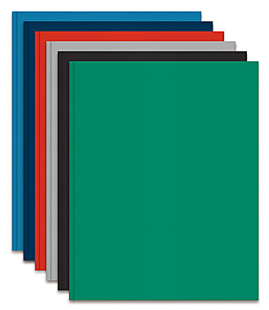Office Depot® Brand 2-Pocket Paper Folders with Prongs, Assorted Colors, Pack Of 24