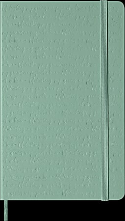Moleskine Colored Patterned Hard Cover Notebook, 5" x 8-1/4", Ruled/Lined, Sage Green, Total Qty 1