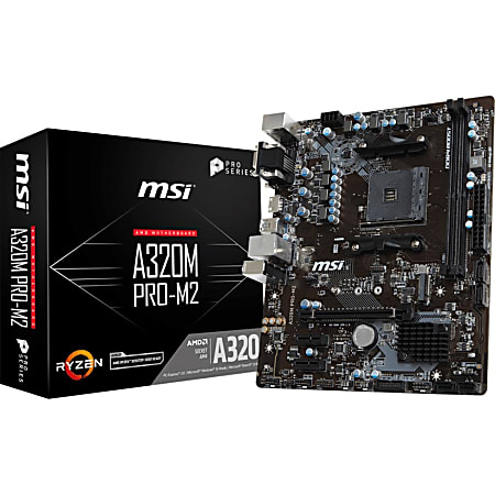 MSI A320M PRO-M2 Desktop Motherboard - AMD Chipset - Socket AM4