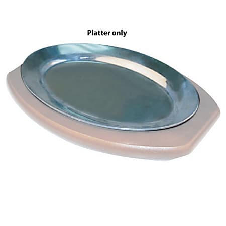 Winco 12" Sizzling Platter, Silver