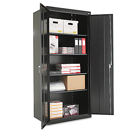 Alera Storage Cabinet Black Office Depot, Office Depot Black Metal Storage Cabinet