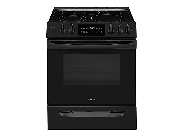 Frigidaire FFEH3054UB - Range - freestanding - niche - width: 30 in - depth: 24 in - height: 36 in - with self-cleaning - black