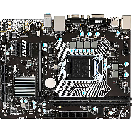 MSI H110M PRO-VD Desktop Motherboard - Intel Chipset - Socket H4 LGA-1151