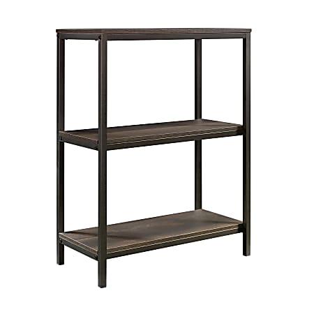 Sauder® North Avenue 30"H 3-Shelf Bookcase, Smoked Oak