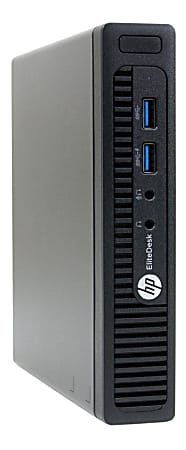 HP EliteDesk 705 G1 Refurbished Mini Desktop PC, AMD A6, 8GB Memory, 240GB Solid State Drive, Windows® 10, RF610458