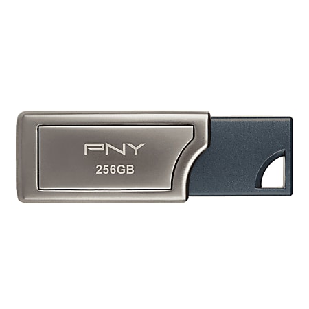PNY PRO Elite USB 3.1  Flash Drive, 256GB, Silver - 400MB/s