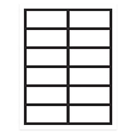Gartner Studios® Place Cards, White With Black Border, 4" x 3", Pack Of 48