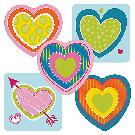 Carson Dellosa Education Hearts Mini Cut-outs - Learning, Encouragement, Fun, Valentine's Day Theme/Subject - 36 (Heart) Shape - 3" Width x 3" Length - Multicolor - 36 / Pack