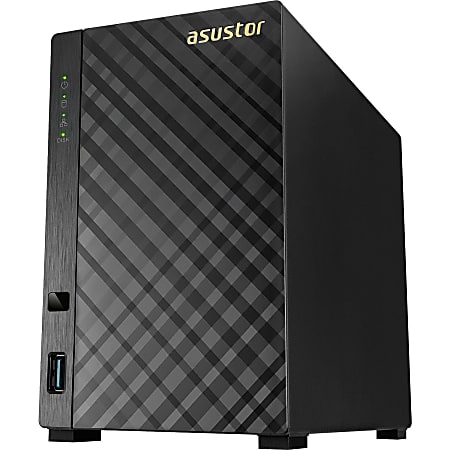 ASUSTOR V2 SAN/NAS Storage System, Marvell ARMADA 385 Dual-Core (2 Core) 512MB Memory, AS1002T