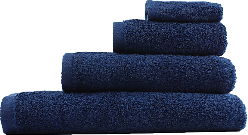 1888 Mills Millennium Bath Towels, 27" x 52", Navy, Set Of 36 Towels