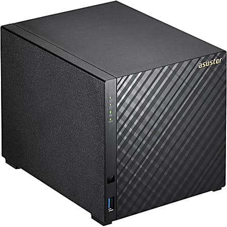 ASUSTOR V2 SAN/NAS Storage System, Intel Celeron Quad-Core (4 Core), 2GB Memory, AS3204T