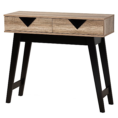Baxton Studio Wales Console Table, 2-Drawer, 34-13/16”H x