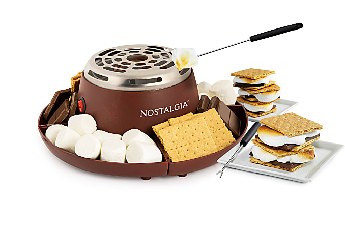 Nostalgia NMSM100BR S'mores Maker, 5" x 10-7/8"