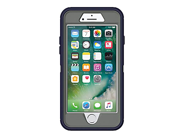 OtterBox Defender Carrying Case Holster For Apple iPhone® 8, iPhone® 7 Smartphone, Stormy Peaks